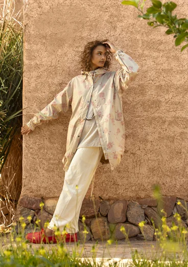 Parka "Nice" en écocoton - naturel foncé