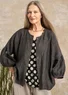 Linen blouse (black S)