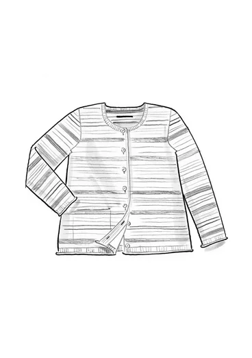 “Esme” organic/recycled cotton cardigan - multicoloured/striped