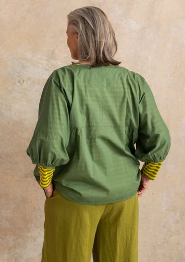 “Tindra” woven organic cotton blouse - rosemary