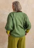 Geweven blouse "Tindra" van biologisch katoen (rozemarijn L)