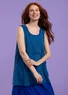 Tricot singlet "Dot" van biologisch katoen/modal/elastaan (indigoblauw M)