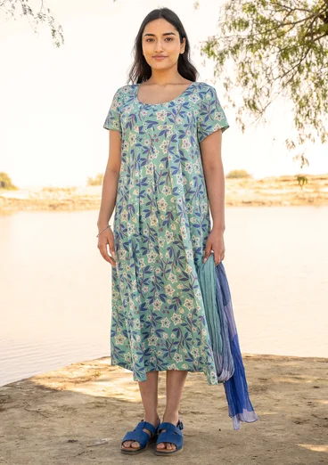 Tricot jurk "Primrose" van biologisch katoen - weidebeek