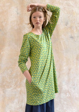 Jersey tunic Billie aqua green/patterned