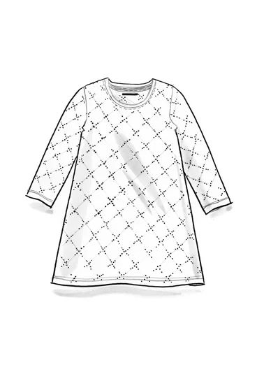 “Crossing” jersey tunic in organic cotton/elastane - almond milk