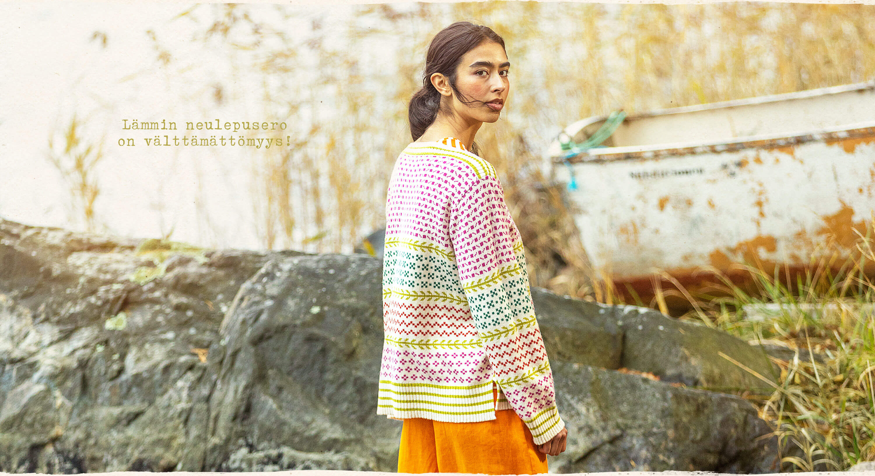“Astri” sweater in organic cotton/wool