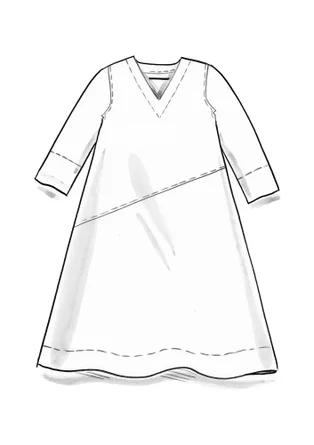 Kleid „Clay“ aus Bio-Baumwollgewebe - indigo