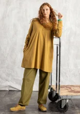 Tricot tuniek "Judit" van biologisch katoen/modal - camel