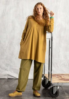 “Judit” organic cotton/modal jersey tunic - camel