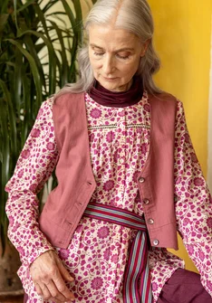 Blouse "Marianne" en coton biologique - rose orchidée
