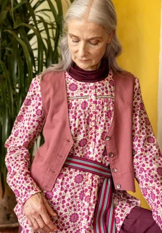 Blouse "Marianne" en coton biologique - rose orchidée