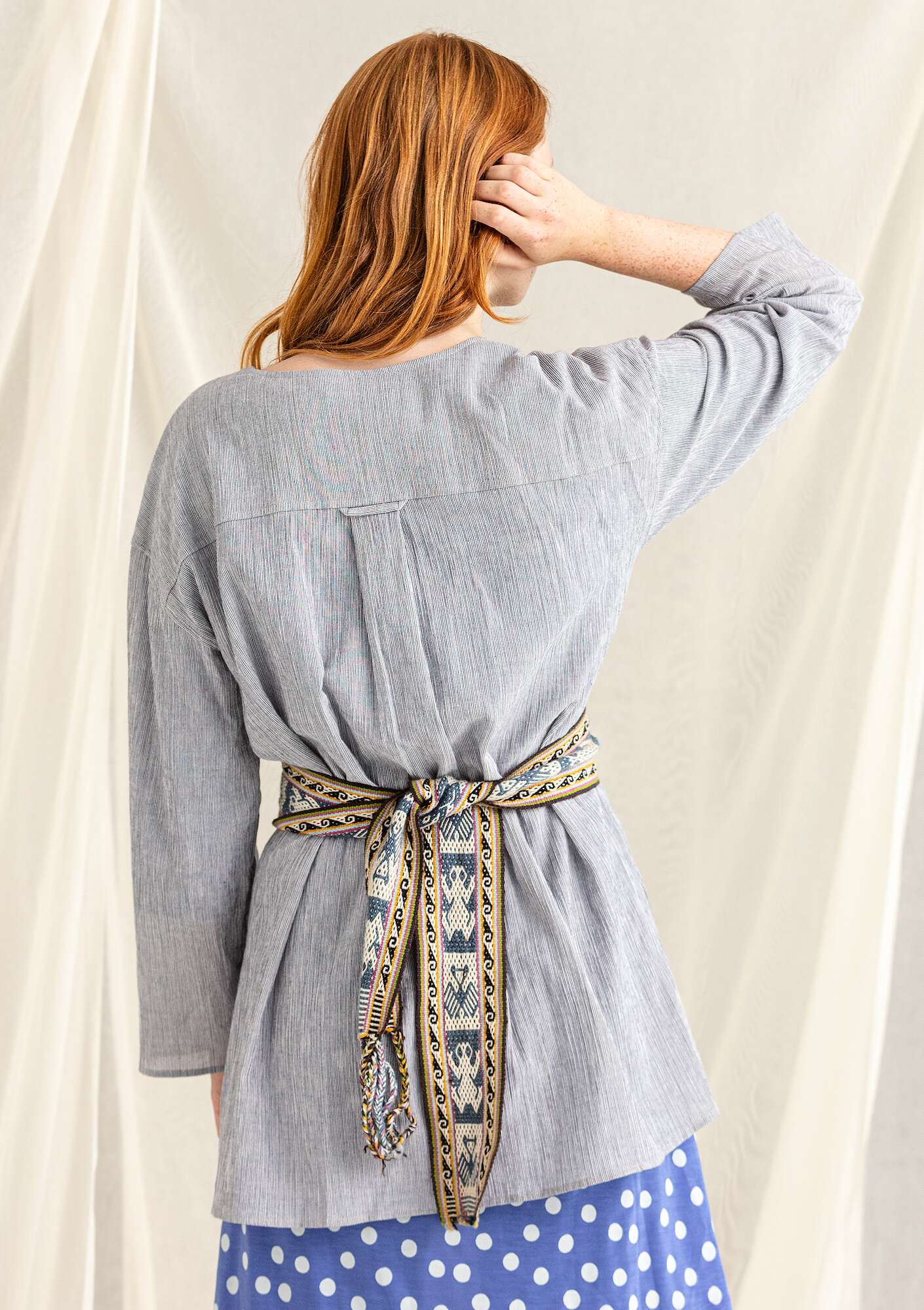 Striped organic cotton tunic