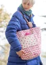 “Travel” organic cotton bag (pink begonia One Size)