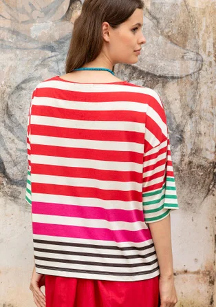 “Kochi” top in organic cotton/modal - wild strawberry