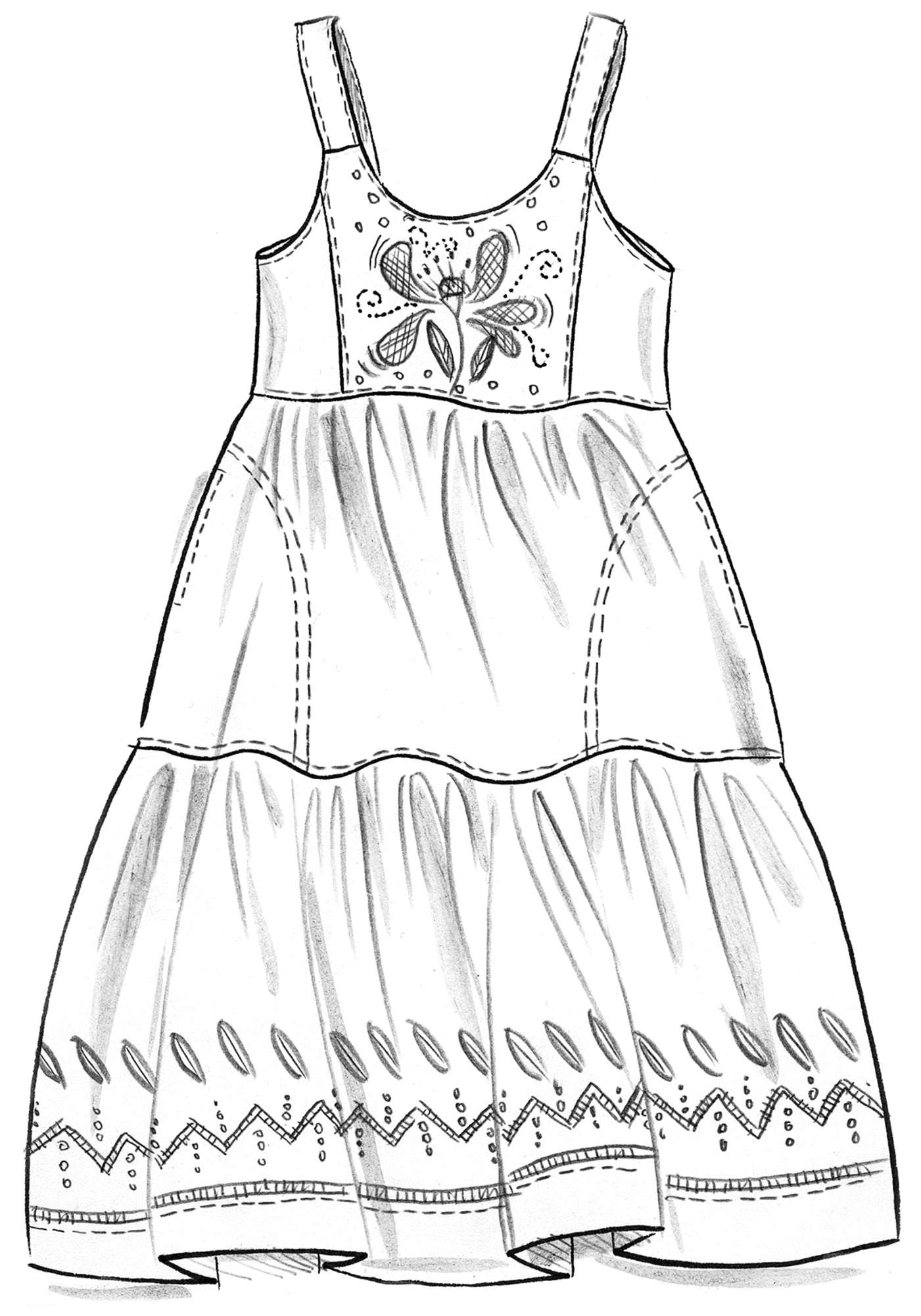Kleid „Fantasia“ aus Öko-Baumwolle