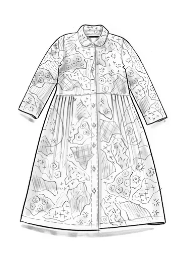 Robe tissée "Supernova" en lyocell/lin - indigo clair