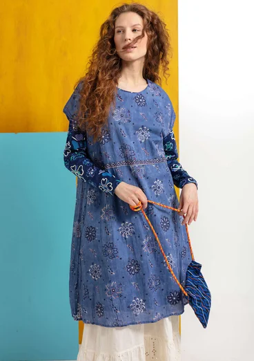 Kleid „Mallika“ aus Öko-Baumwolle - himmelblau