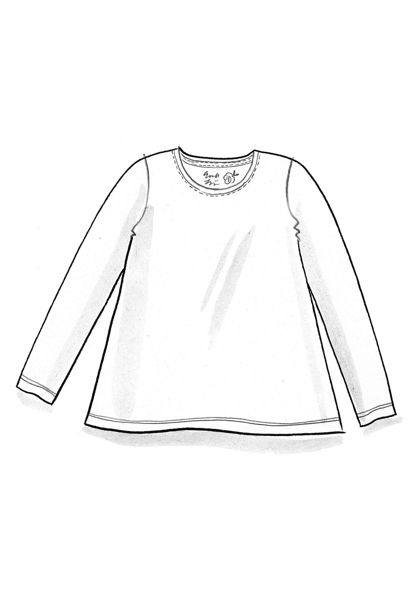 Shirt „Petite“ aus Öko-Baumwolle/Elasthan achatrot