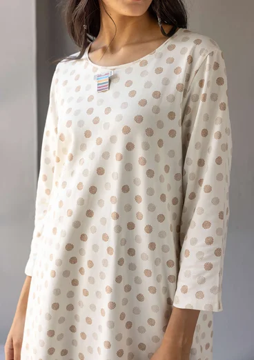 Jerseytunika "Ton" i økologisk bomuld - vanilje