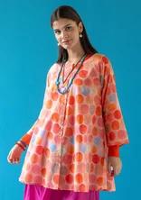 Webtunika „Germain“ aus Bio-Baumwolle - marmorrosa