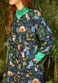 Robe "Mockingbird" en tissu de lin/modal - noir