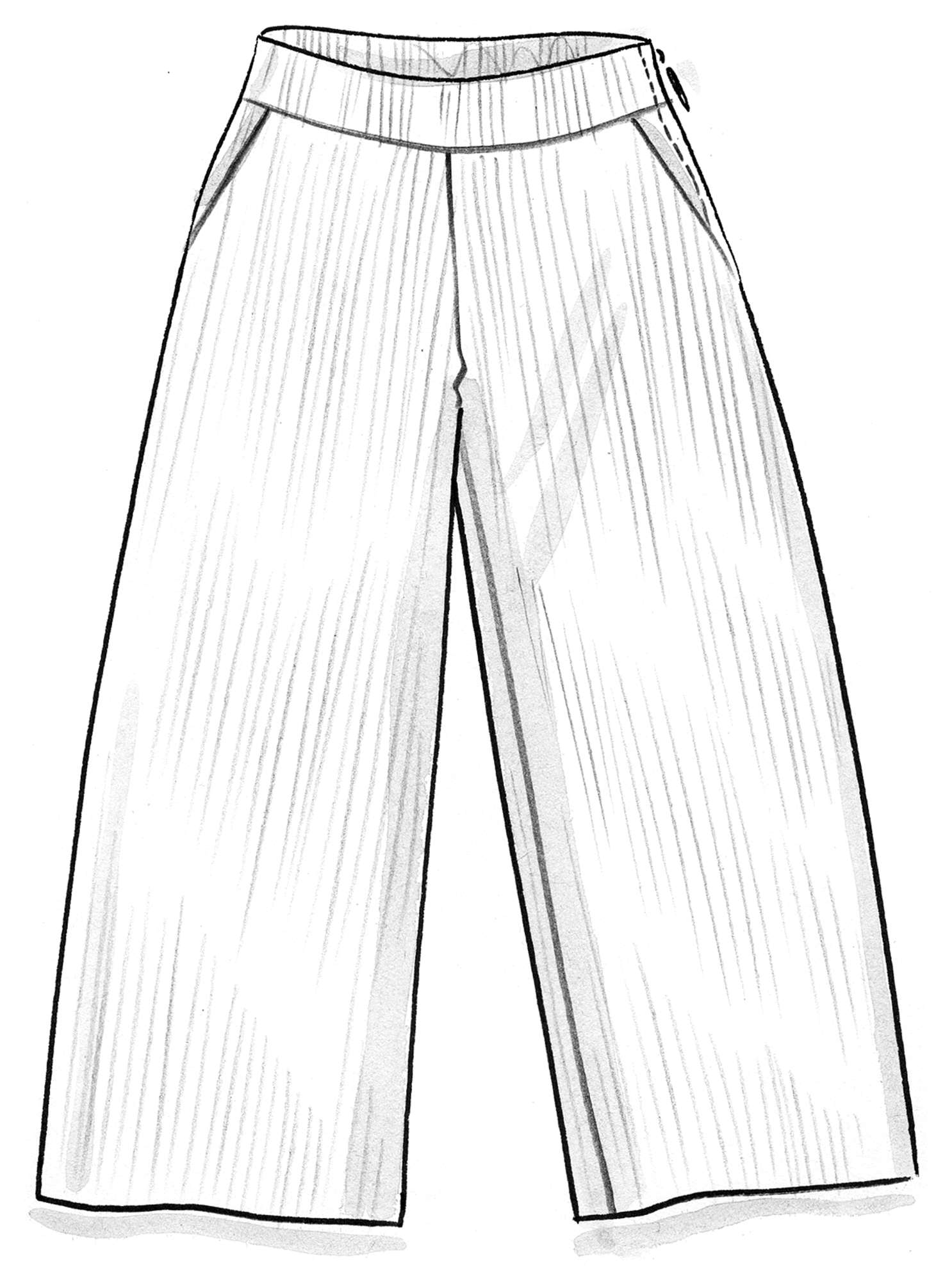 Pantalon en velours côtelé de coton biologique