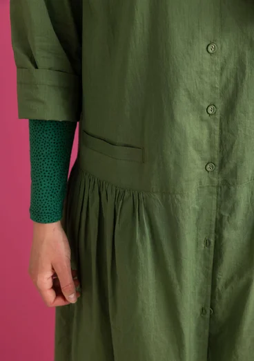 Kleid „Tindra“ aus Bio-Baumwollgewebe - rosmarin