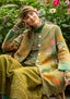 “Autumn” long cardigan in wool/organic cotton cedar thumbnail