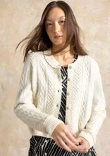 Strickjacke „Eternity“ aus Lammwollmischung - ungebleicht