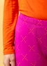 Korte tricot legging "Crossing" van biologisch katoen/elastaan (cerise L)