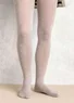 Dotted tights in recycled polyamide (elephant grey S/M)