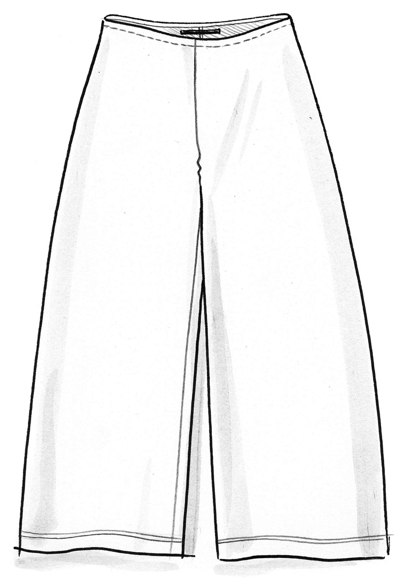 Velours broek van biologisch katoen/gerecycled polyester