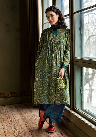 Kleid „Linnea“ aus Hanfgewebe - pinie
