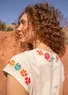 “Fernanda” organic cotton top (almond milk L)