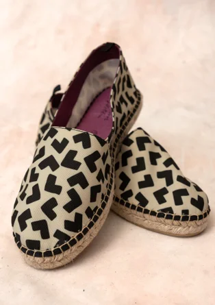 Espadrilles ”Hake” en coton - naturel