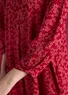 “Ylva” jersey dress in organic cotton/spandex (pomegranate/patterned XXL)