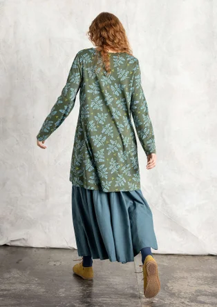 “Rut” woven viscose/linen skirt - verona green