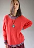 Sweater in an alpaca blend (coral S)