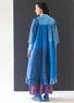 Geblümtes Kleid „1976“ aus Bio-Baumwolle (indigo L)