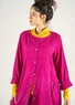 “Olivia” woven organic cotton dress (cerise/patterned S)