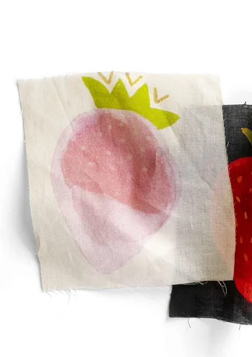 Pièce de tissu Strawberry, 5 mètres - vanilj