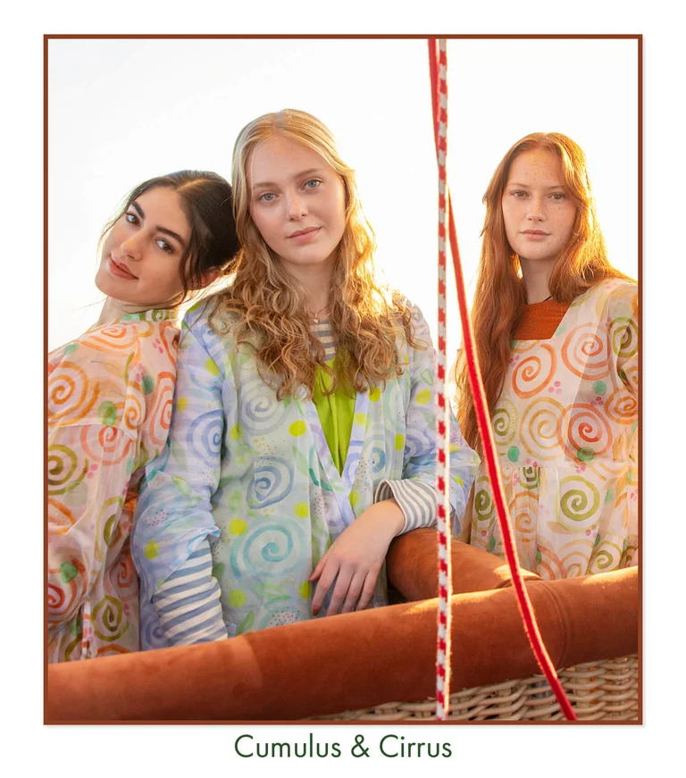 Kimono „Cumulus“ aus Baumwollgewebe