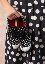 Sneakers "Cordelia" van textiel - zwart/dessin