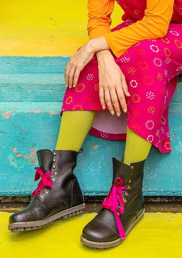 Polvisukat ekopuuvillaa - lehmuksenviheä