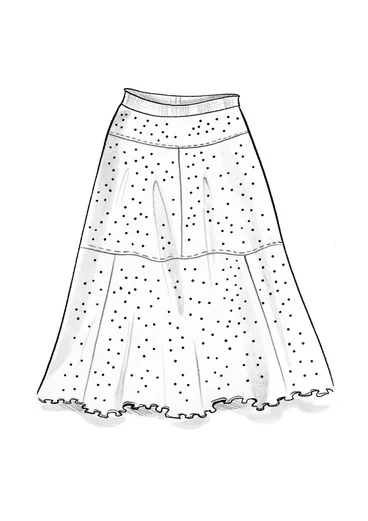 Trikotskjørt «Pytte» i økologisk bomull / modal / elastan -