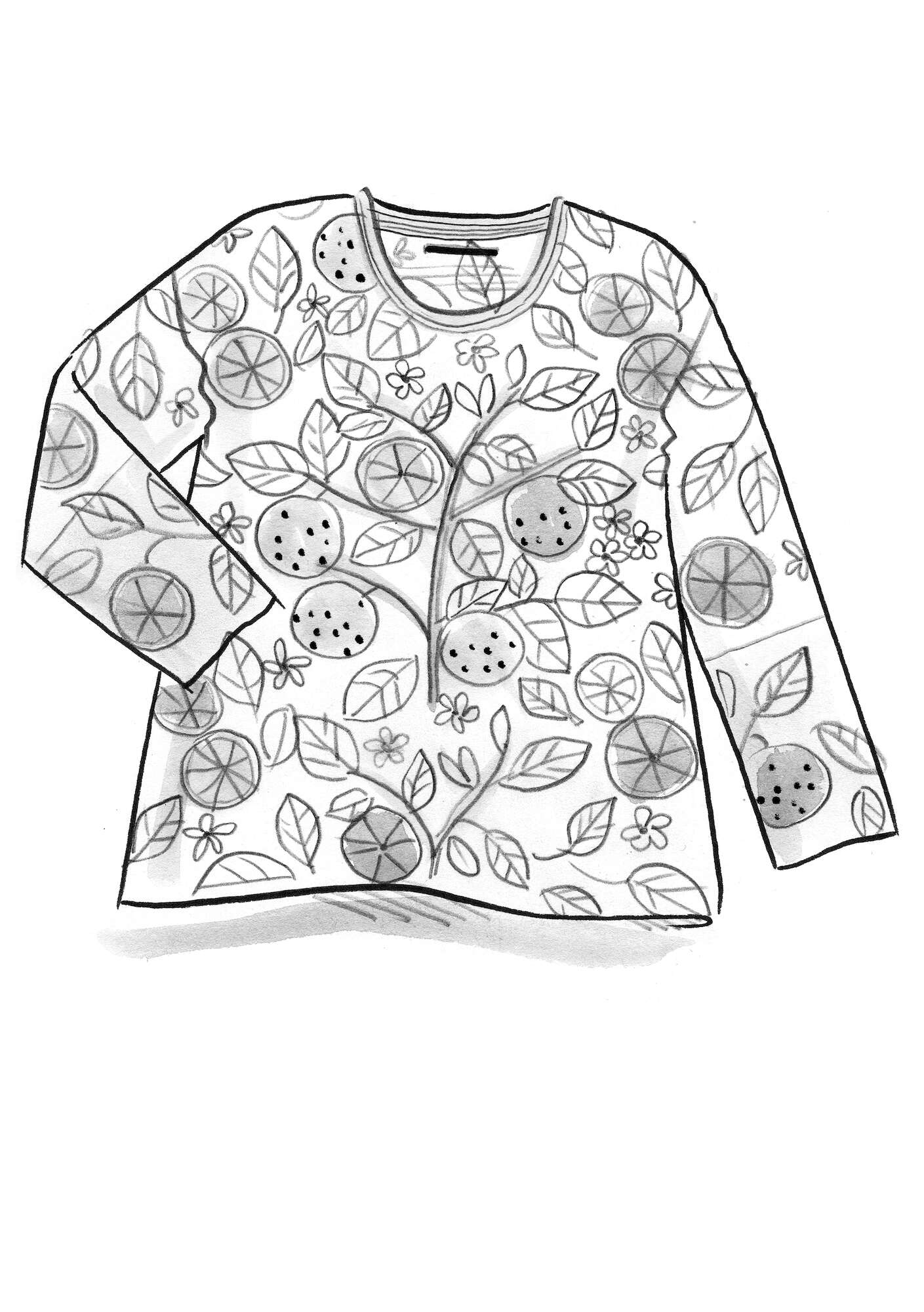 “Apelsin” sweater in organic cotton/linen
