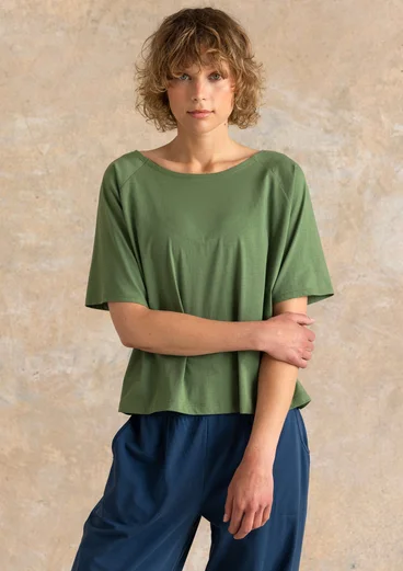 “Himla” organic cotton jersey top - rosemary