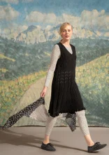 Strickkleid „Raya“ aus Bio-Baumwolle - schwarz