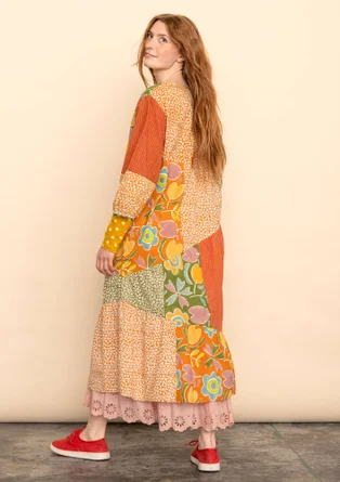 Webkleid „Patch work“ aus Bio-Baumwolle - masala