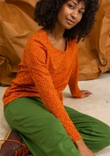 Solid-colour, organic cotton/elastane jersey yoga trousers - grass green